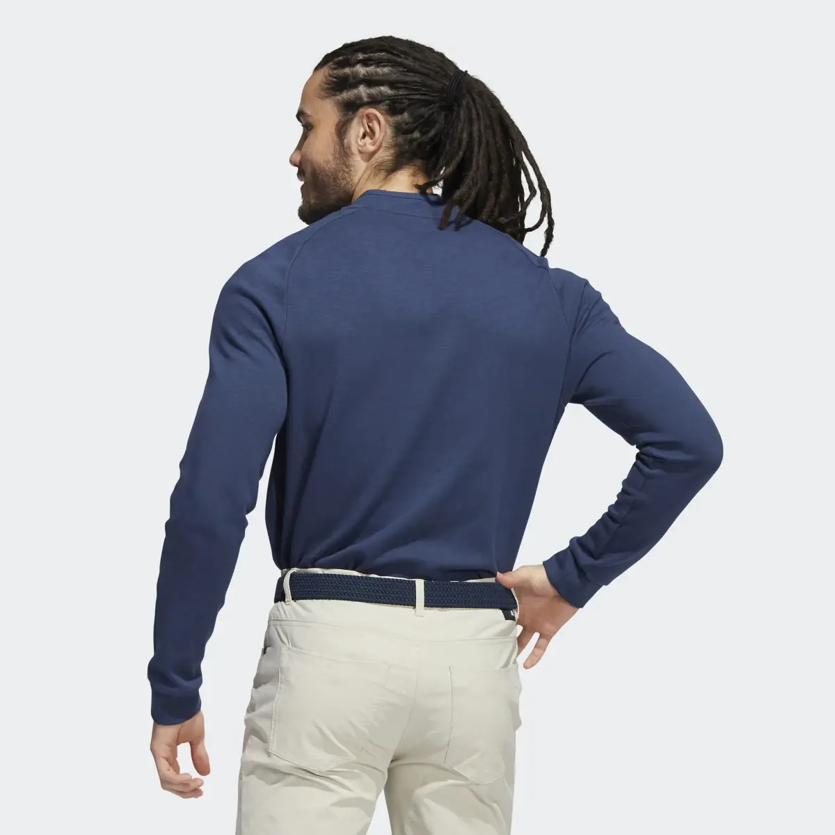 Adidas Go-To Long Sleeve Henley Polo Shirt. 3