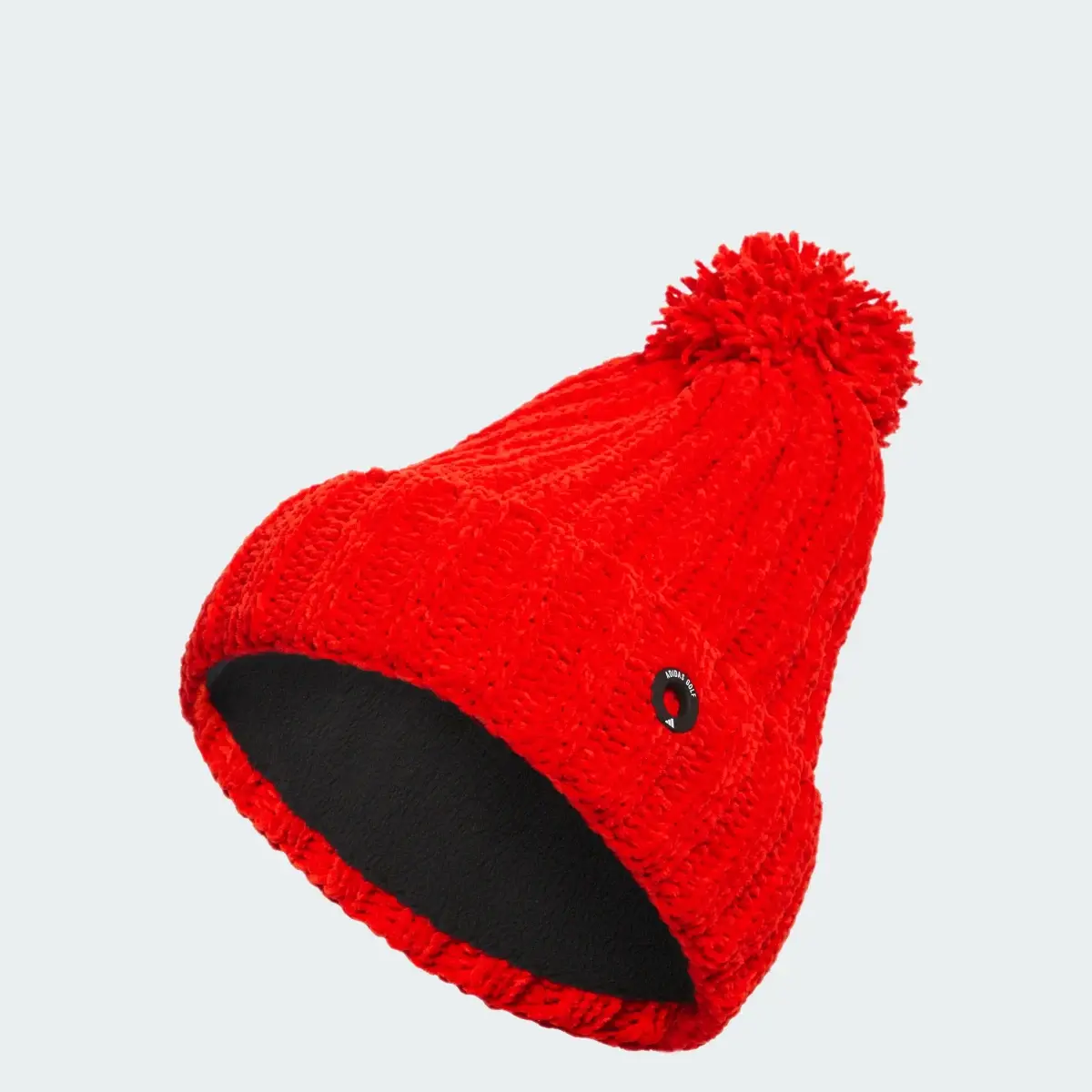 Adidas Chenille Cable-Knit Pom Beanie. 1