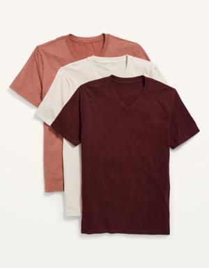 Soft-Washed V-Neck T-Shirt 3-Pack for Men orange