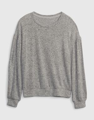 Kids Softspun Dolman Sweater gray