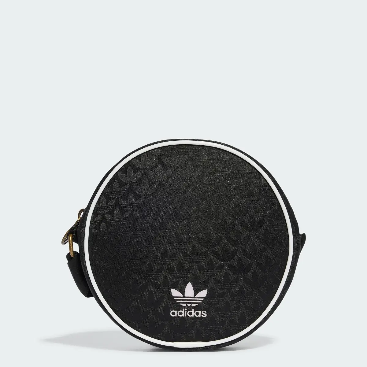 Adidas Trefoil Monogram Jacquard Round Bag. 1