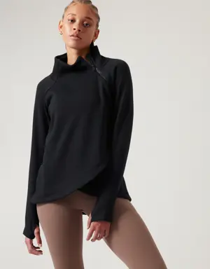 Cozy Karma Asym Pullover black