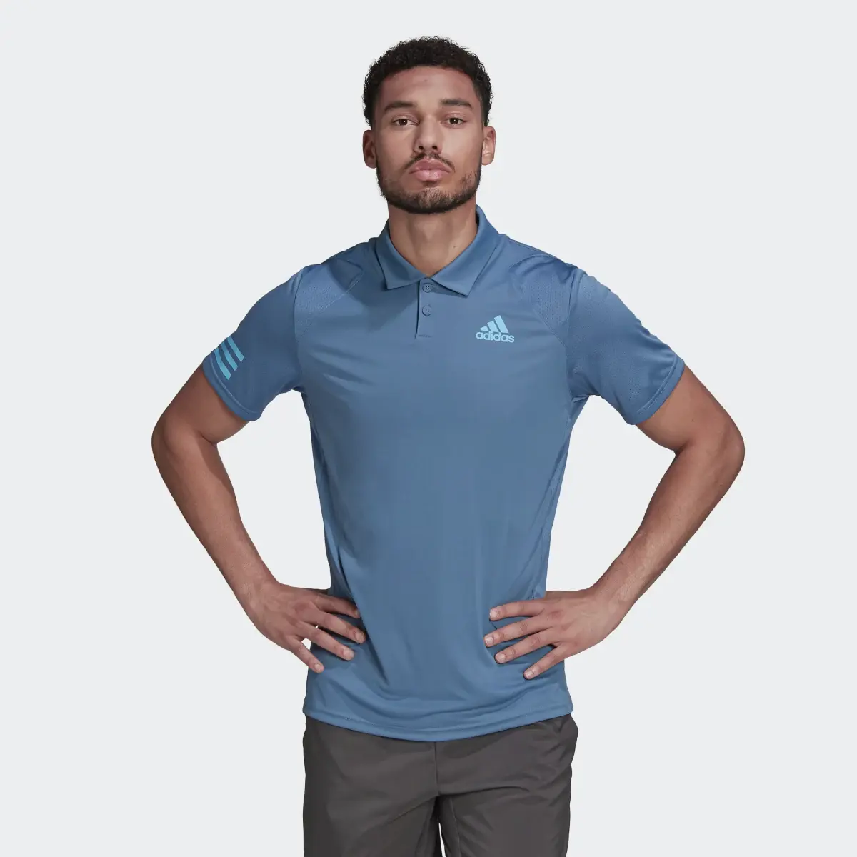 Adidas Club Tennis 3-Stripes Polo Shirt. 2