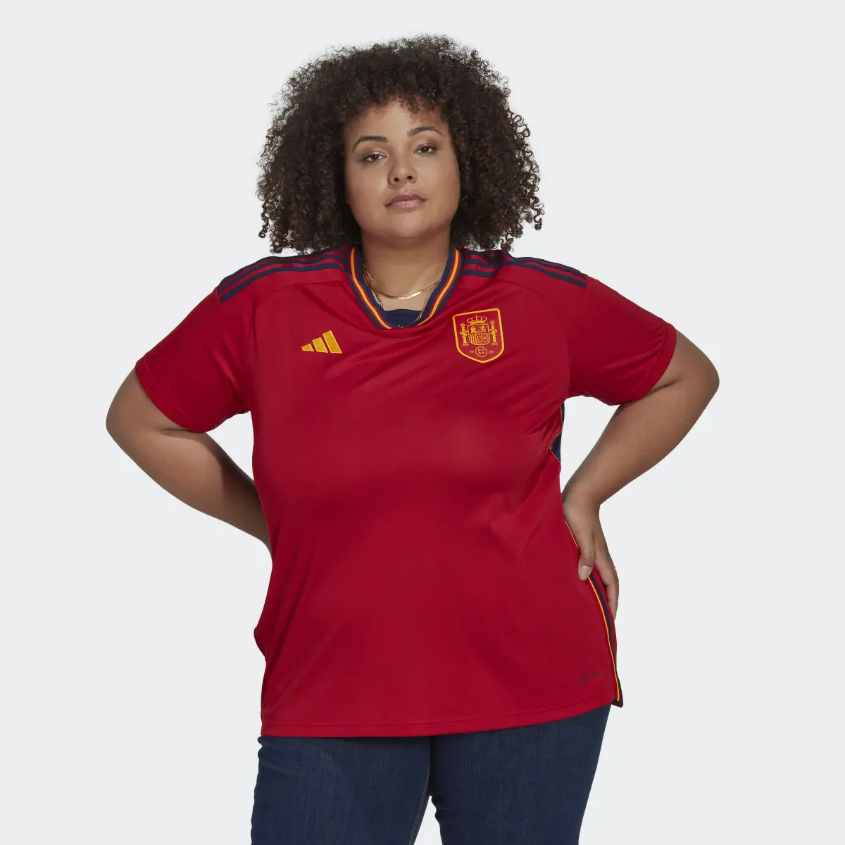 Adidas Spain 22 Home Jersey (Plus Size). 2