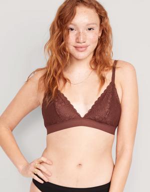 Lace Bralette Top for Women brown