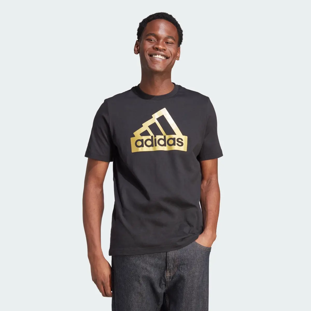 Adidas Sportswear Future Icons Metallic Tee. 2