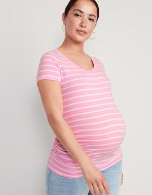 Maternity EveryWear Scoop-Neck T-Shirt pink