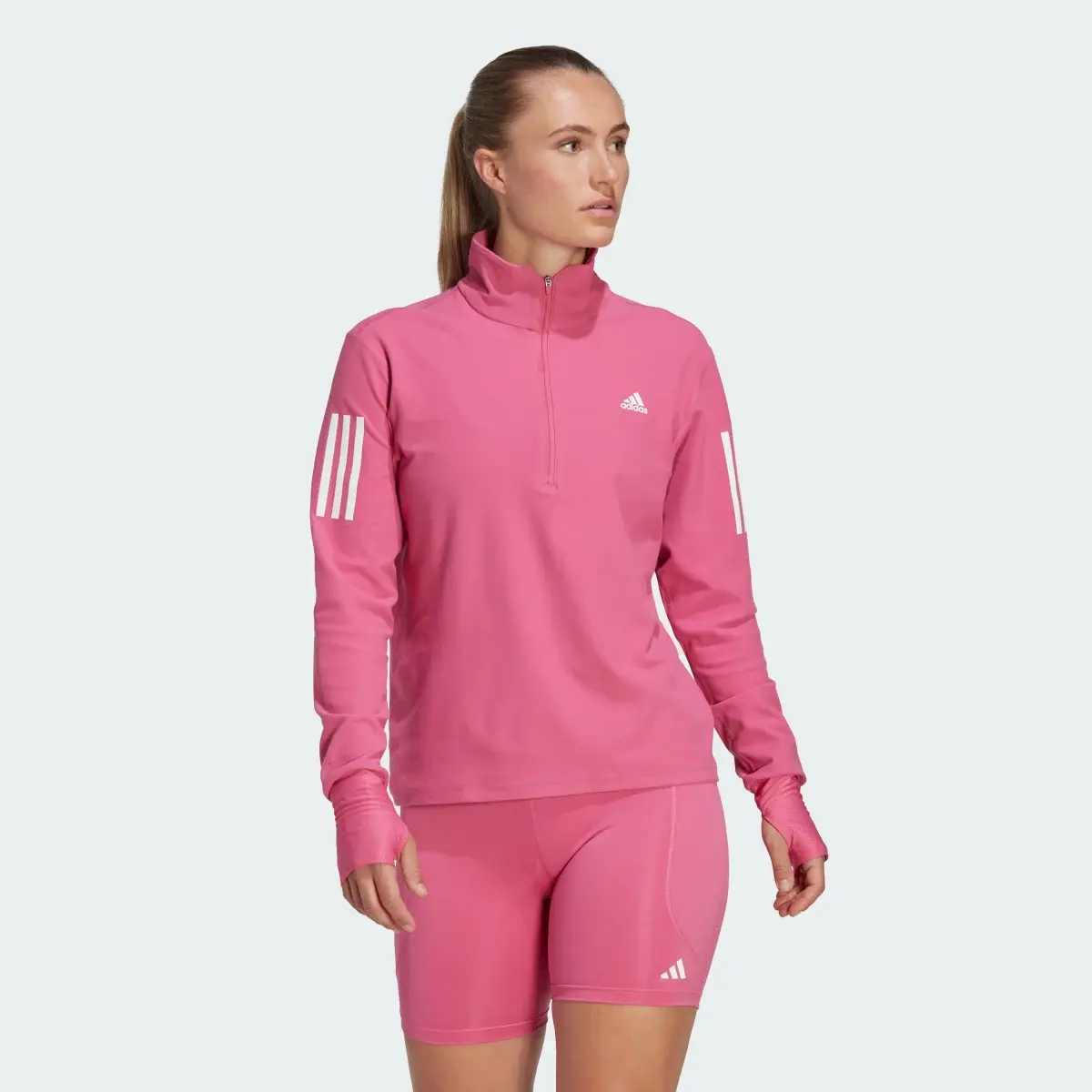 Adidas Sweatshirt de Meio-fecho Own the Run. 2