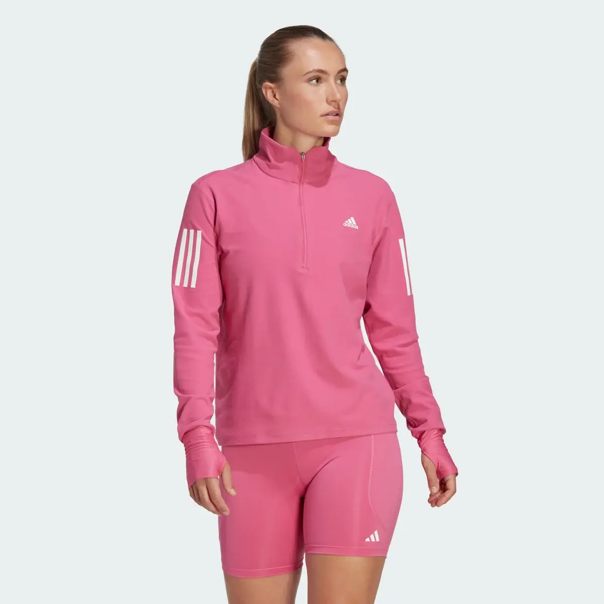 Adidas Sweat-shirt de running 1/2 Zip Own the Run. 2