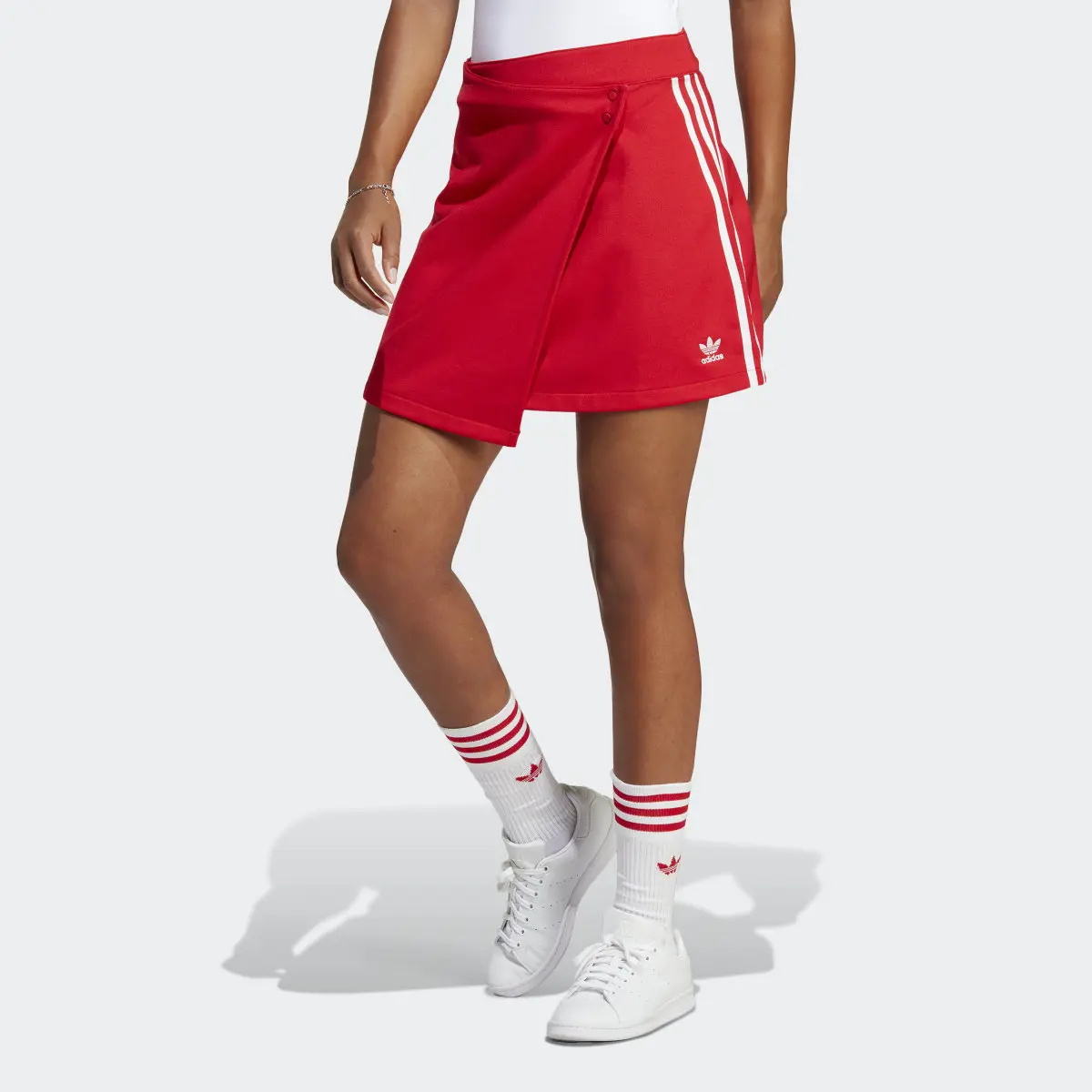 Adidas Adicolor Classics 3-Stripes Short Wrapping Skirt. 1