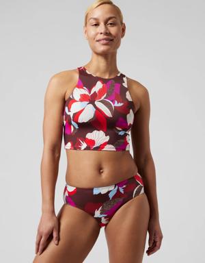 Athleta Conscious Crop Bikini Top A&#45C red