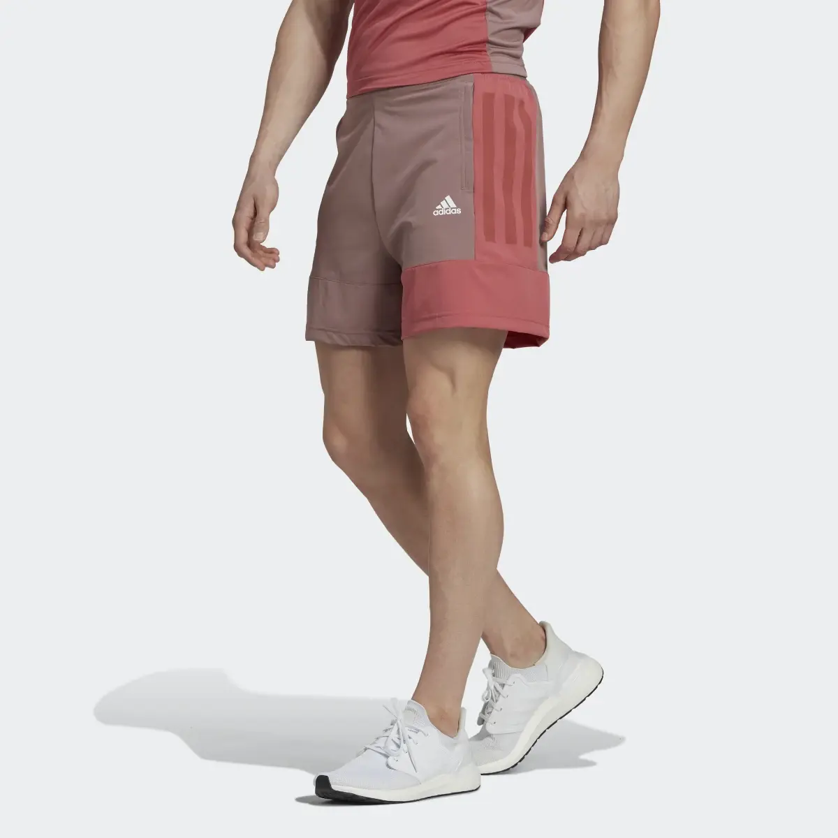 Adidas Training Colourblock Shorts. 1