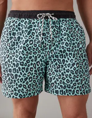 American Eagle Printed 5" Swim Trunk. 1