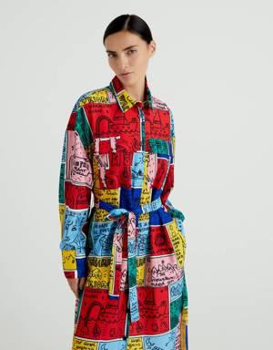 Kadın Mercan Mix JCC Tasarımlı Elbise