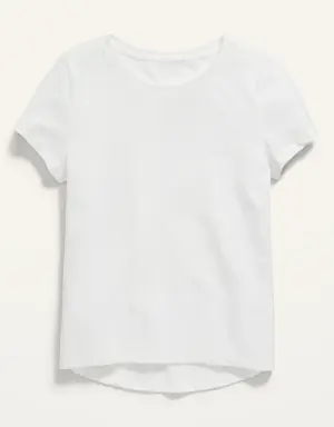 Softest Short-Sleeve T-Shirt for Girls white