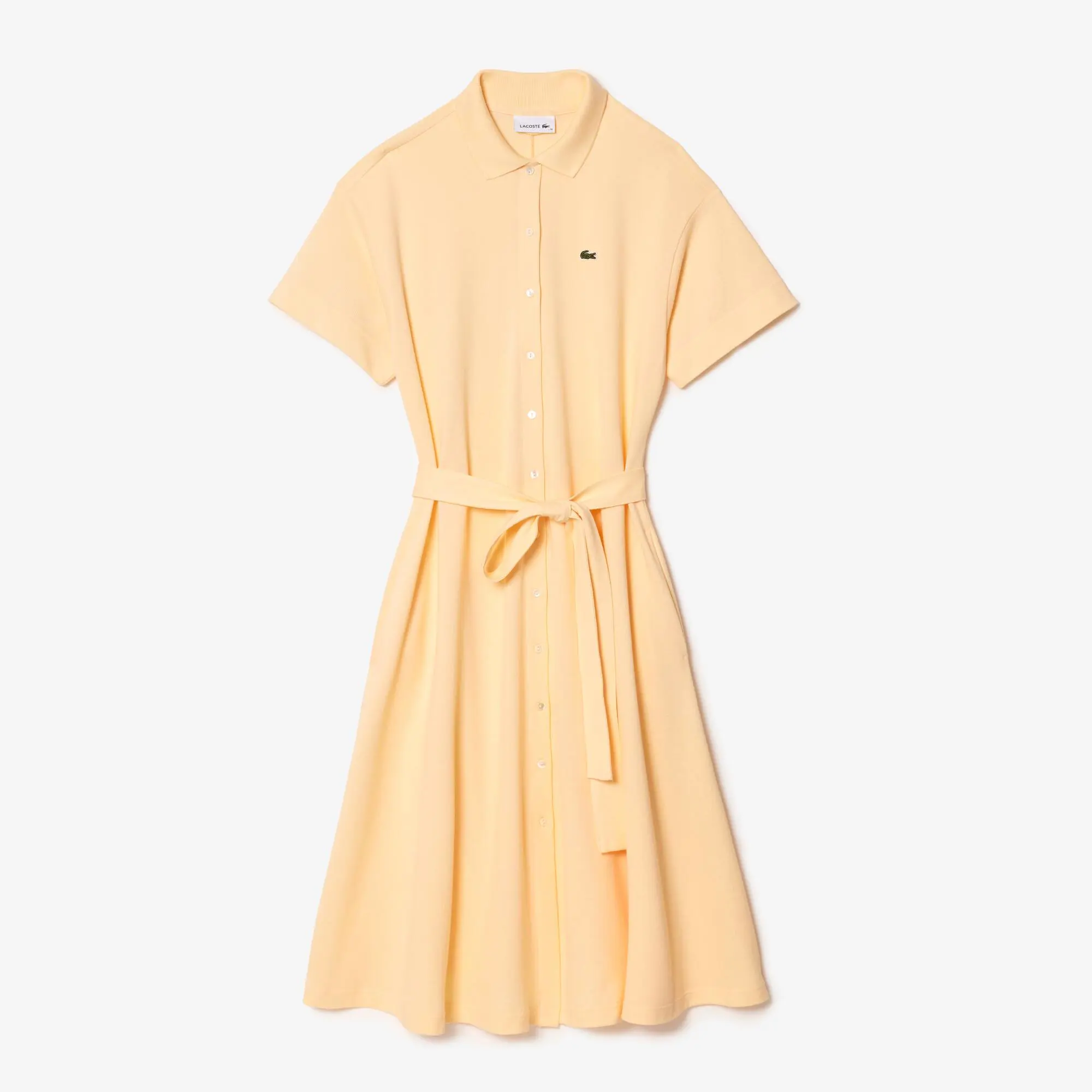 Lacoste Women’s Lacoste Belted Piqué Polo Dress. 2