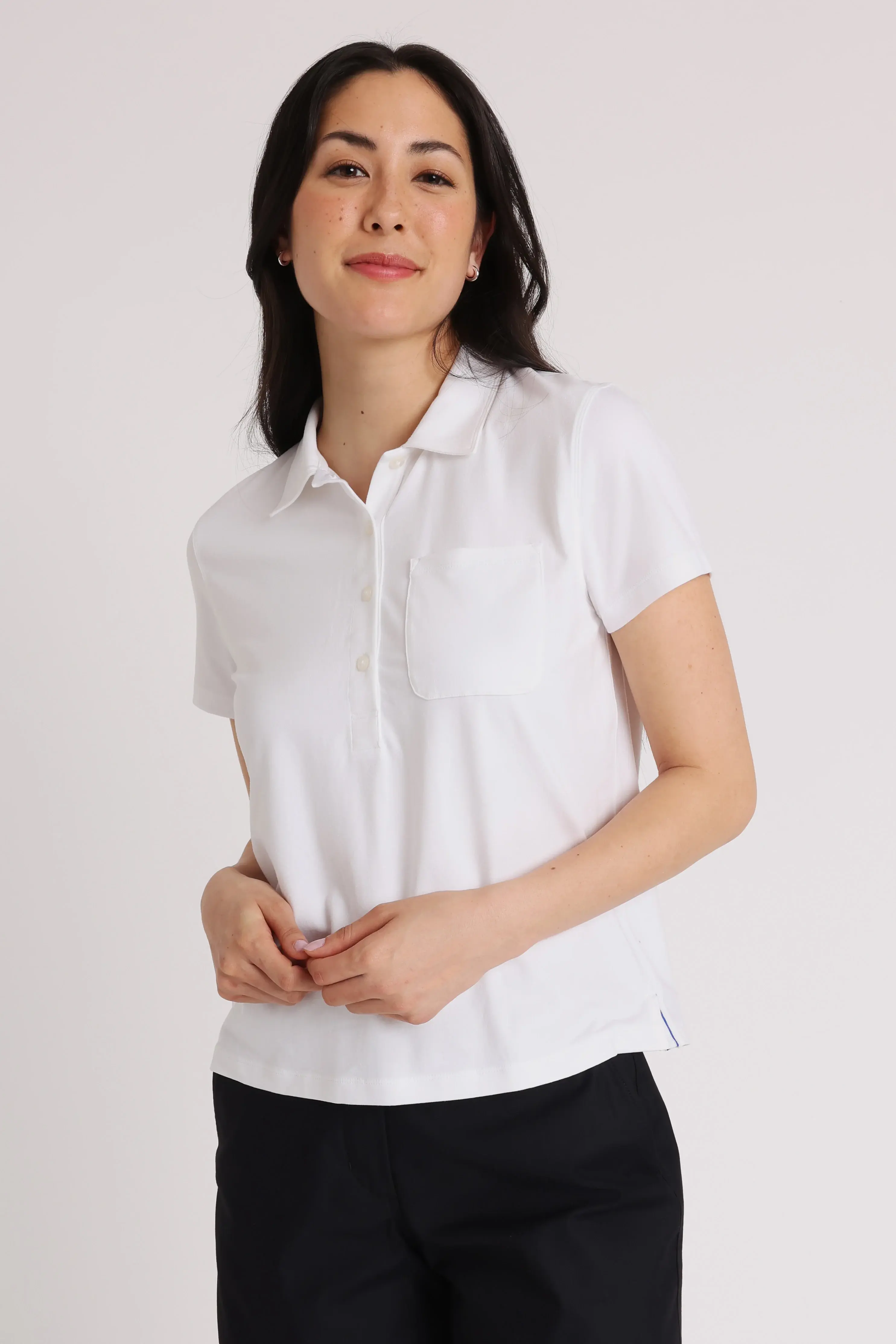 Kit And Ace Alder Polo Tee. 1