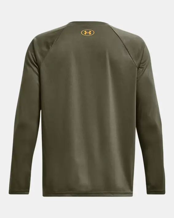 Under Armour Boys' UA Tech™ Big Logo Print Fill Long Sleeve (Extended Size). 2