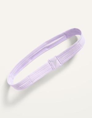 Split Performance Headband for Girls purple