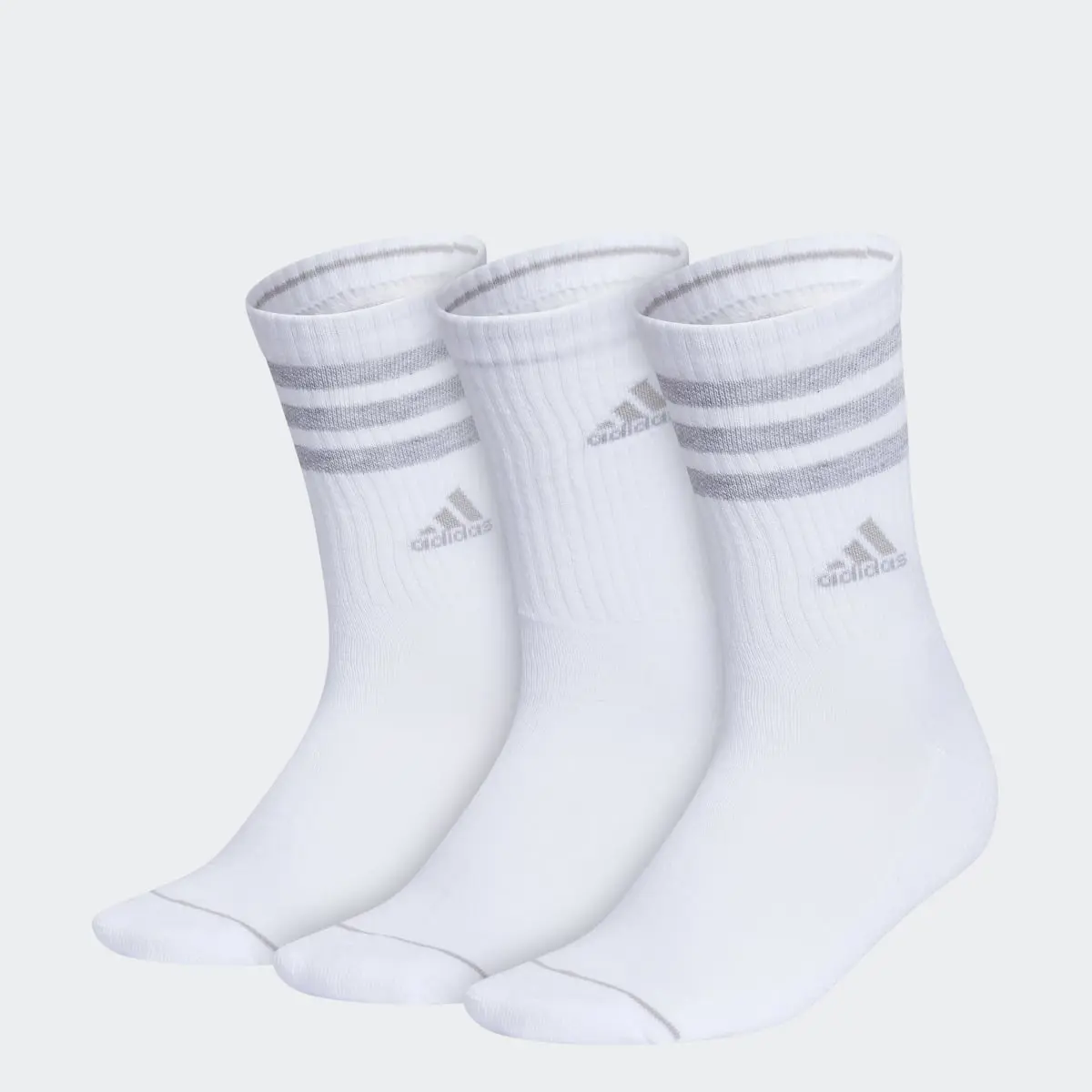 Adidas Cushioned 3-Stripes Crew Socks 3-Pack. 1