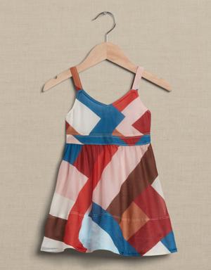 Isa Cotton-Silk Dress for Baby + Toddler multi