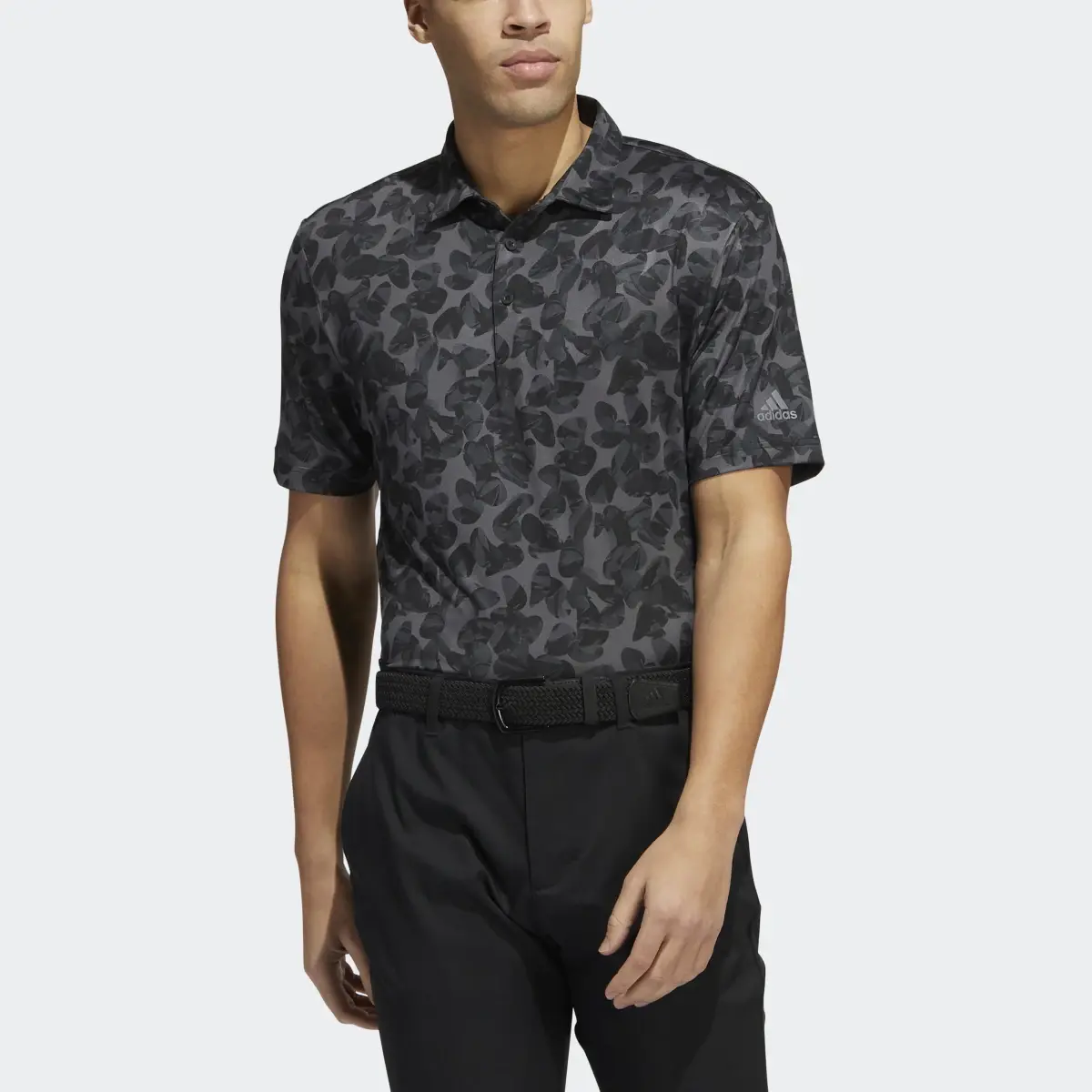 Adidas Prisma-Print Golf Polo Shirt. 1