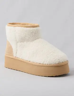 American Eagle Cozy Platform Bootie. 1