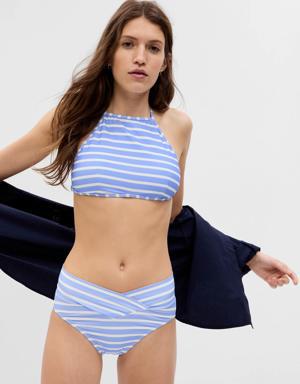 Gap High-Neck Bikini Top blue