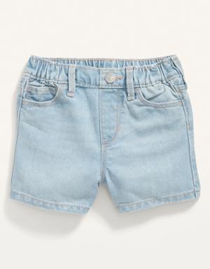 Pull-On Jean Shorts for Toddler Girls blue
