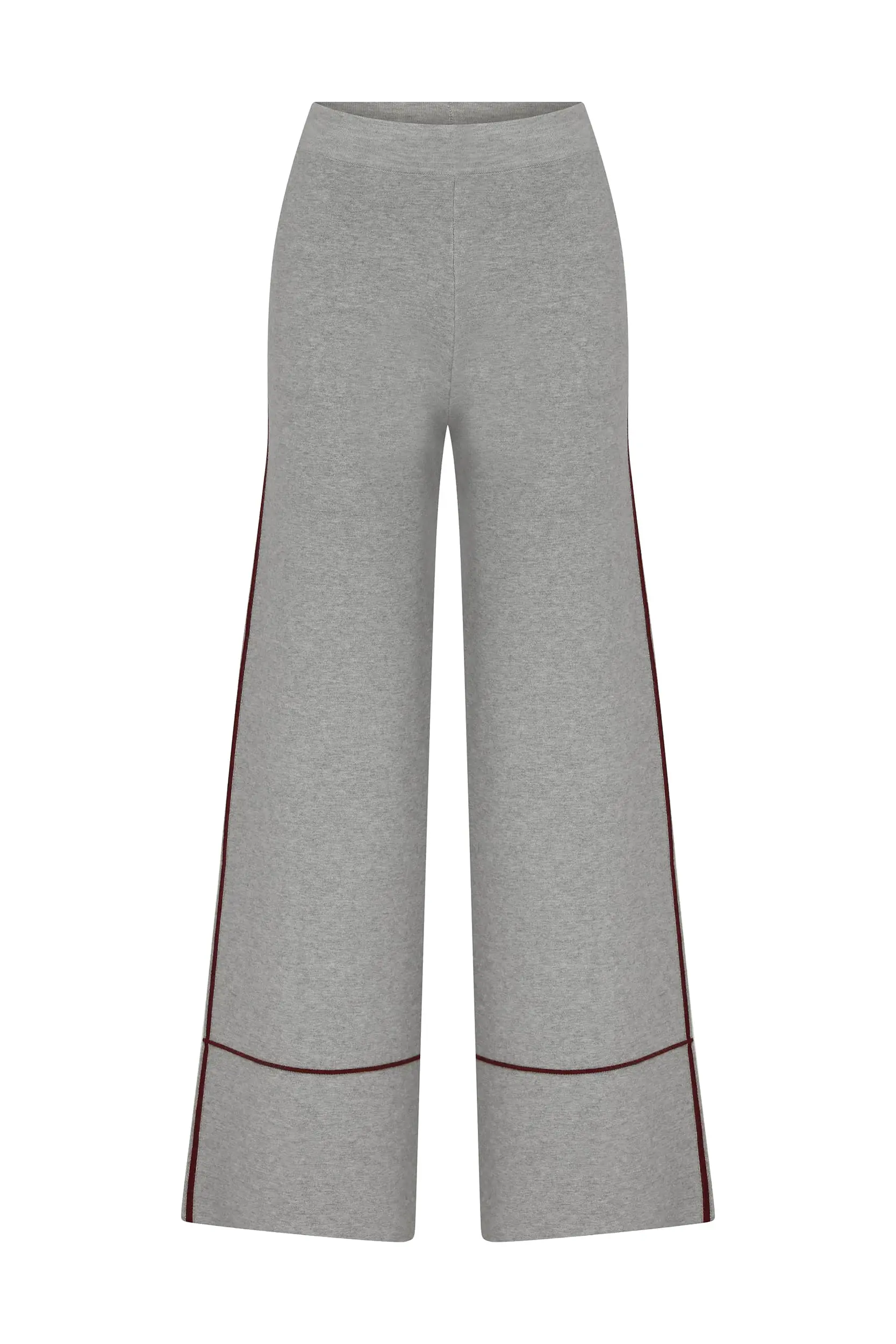 Roman Line Detailed Gray Knitwear Trousers - 1 / GREY. 1