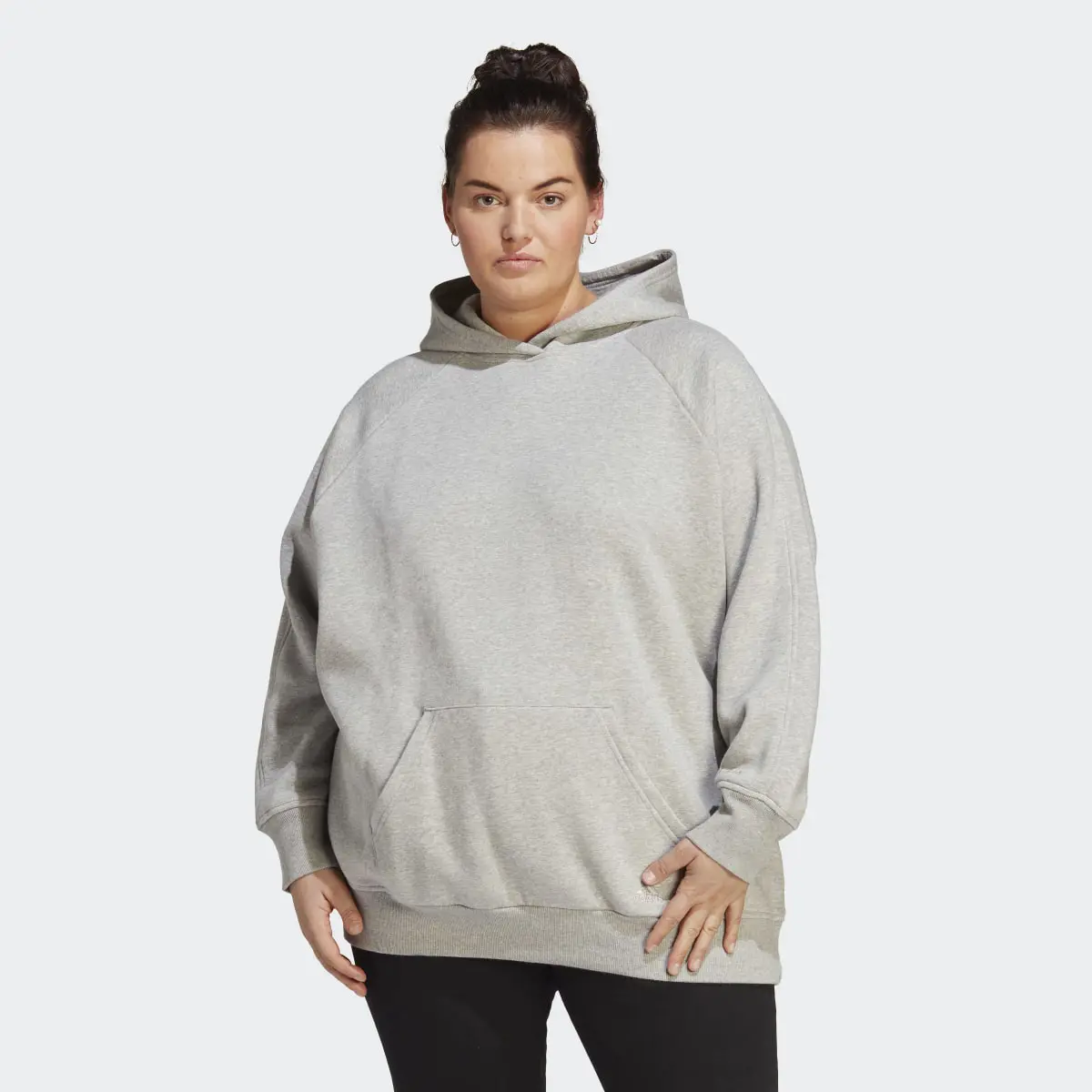 Adidas ALL SZN Fleece Boyfriend Hoodie (Plus Size). 2