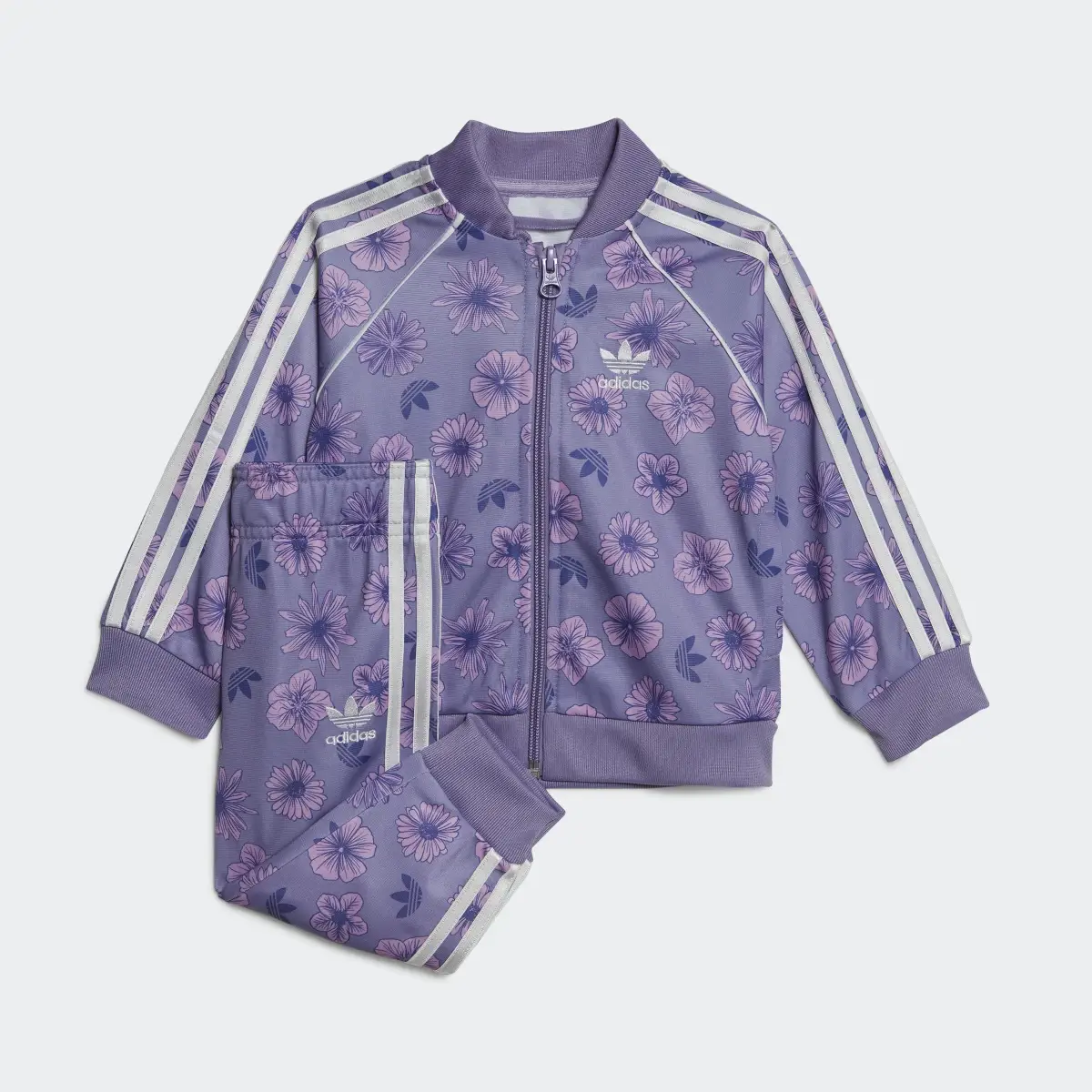 Adidas Floral Sweat Suit Set. 2