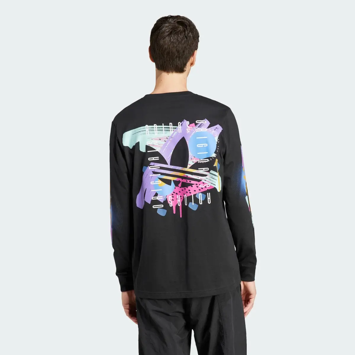 Adidas Retro Graphic Long Sleeve Tee. 3