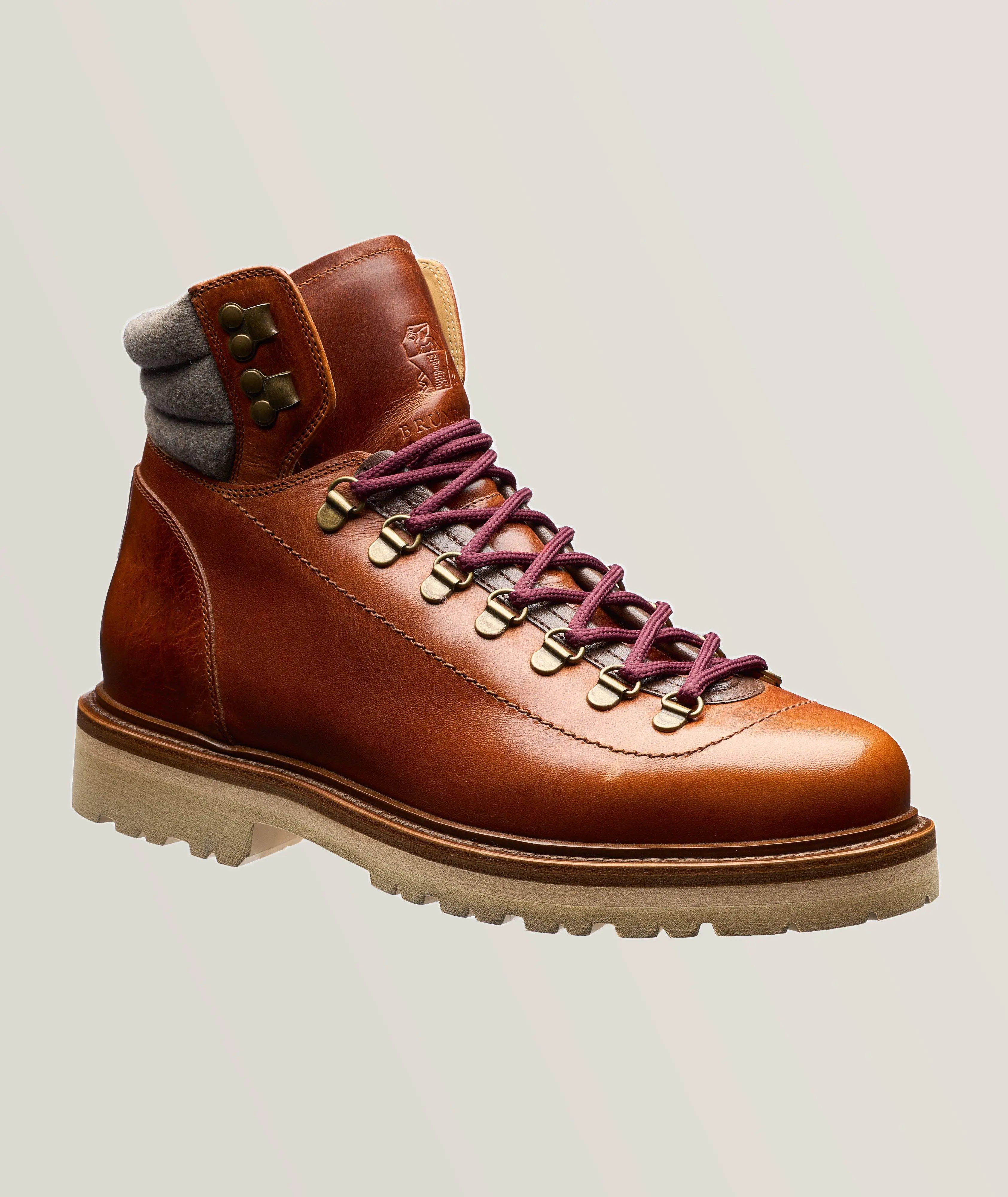 Harry Rosen Lace-Up Leather Hiking Boots. 1