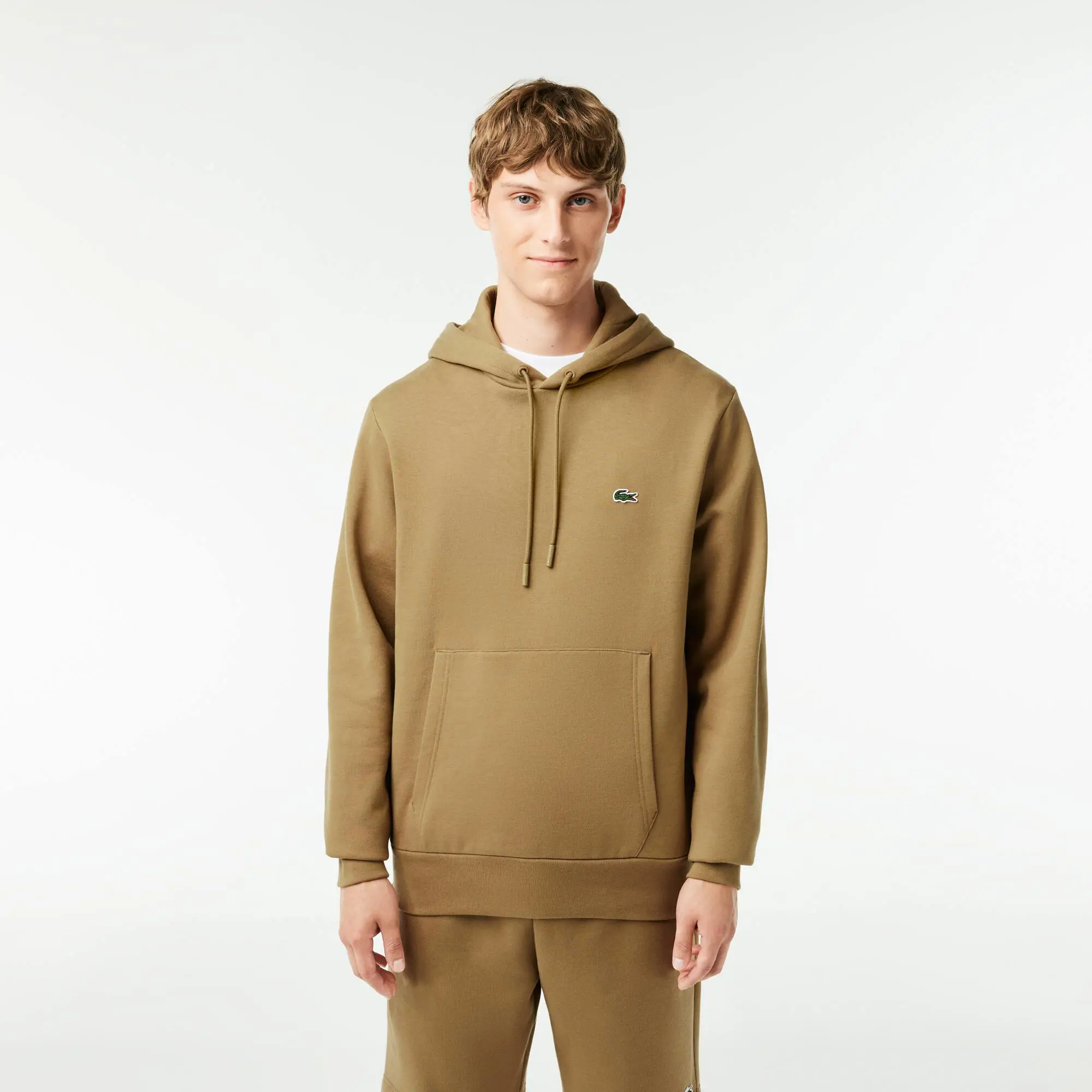 Lacoste Men's Lacoste Organic Cotton Hooded Jogger Sweatshirt. 1
