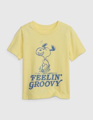 Toddler Peanuts Graphic T-Shirt yellow