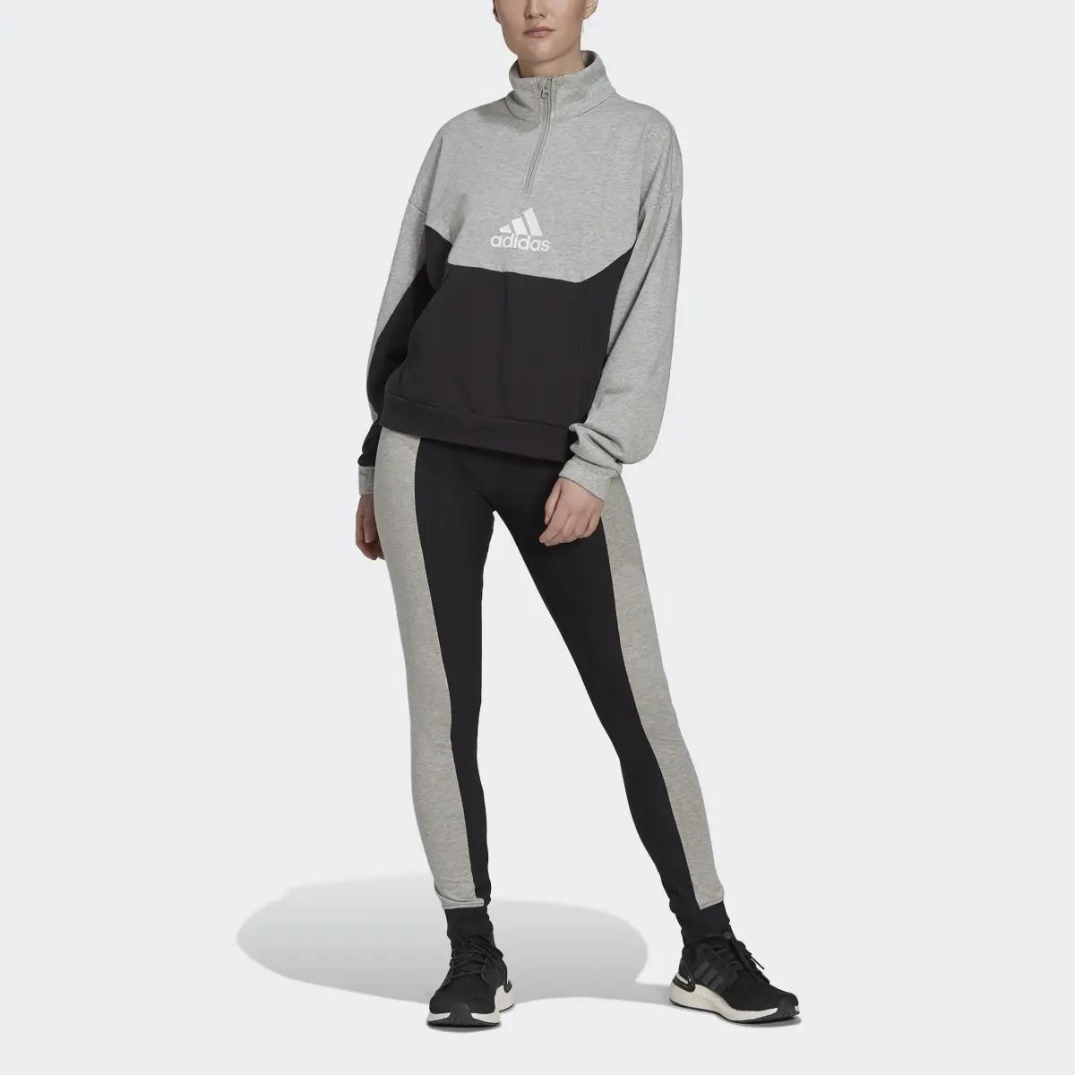 Adidas Tuta Half-Zip and Tights. 1