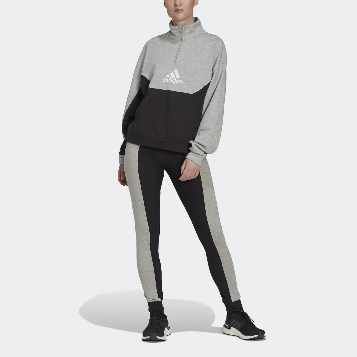 Adidas Half-Zip and Tights Tracksuit. 1