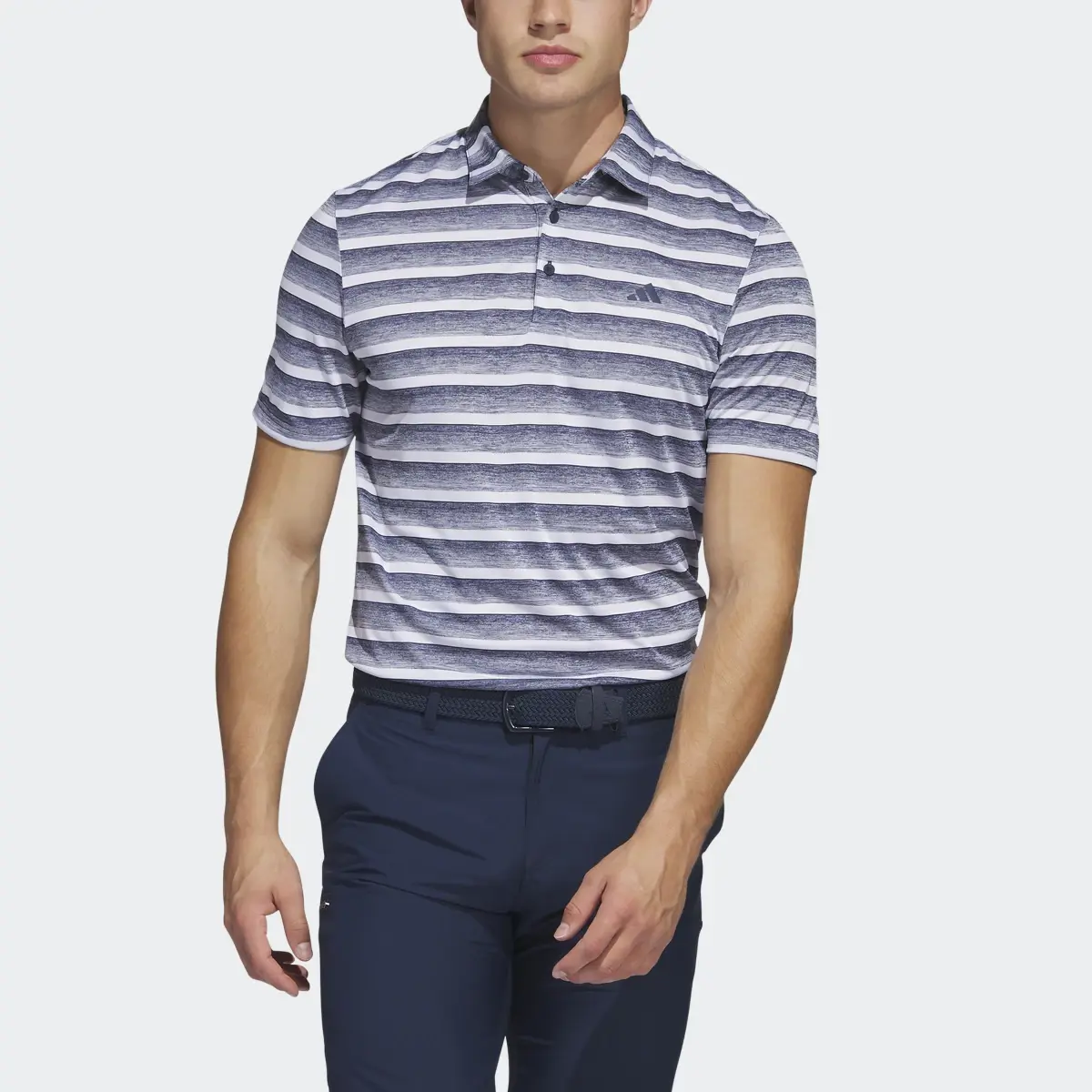 Adidas Polo Two-Color Striped. 1