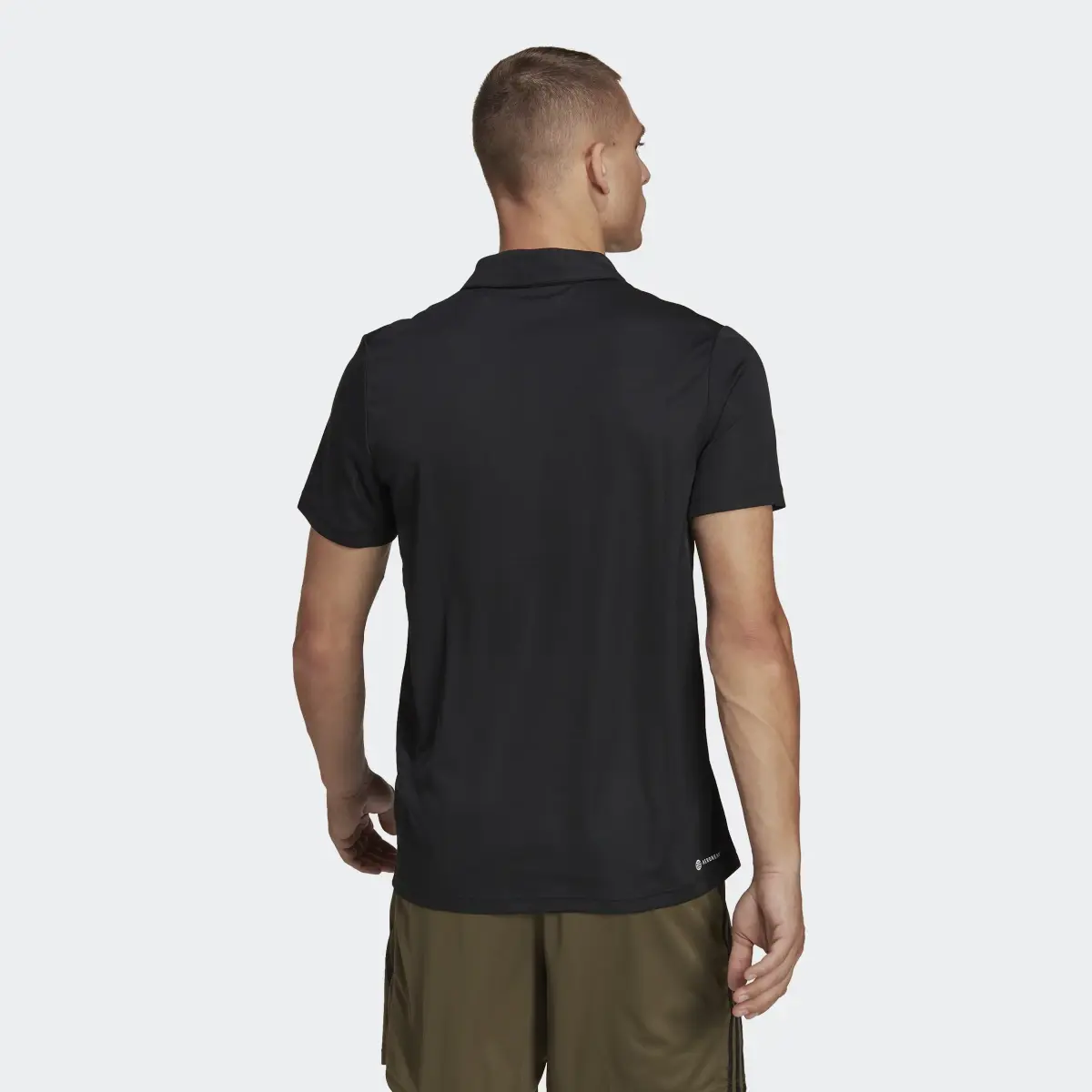 Adidas Playera Polo de Entrenamiento Train Essentials. 3