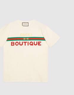 Gucci Boutique print T-shirt. 2 Gucci Boutique print T-shirt. 2