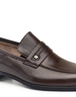 Kahverengi Klasik Loafer Kışlık Erkek Ayakkabı -68852-