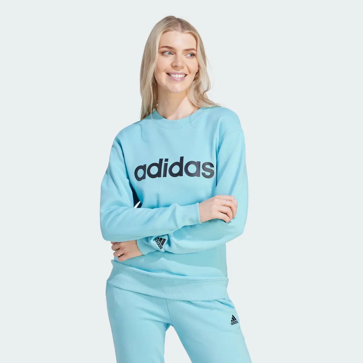 Adidas Sudadera Essentials Linear Felpa Francesa. 2