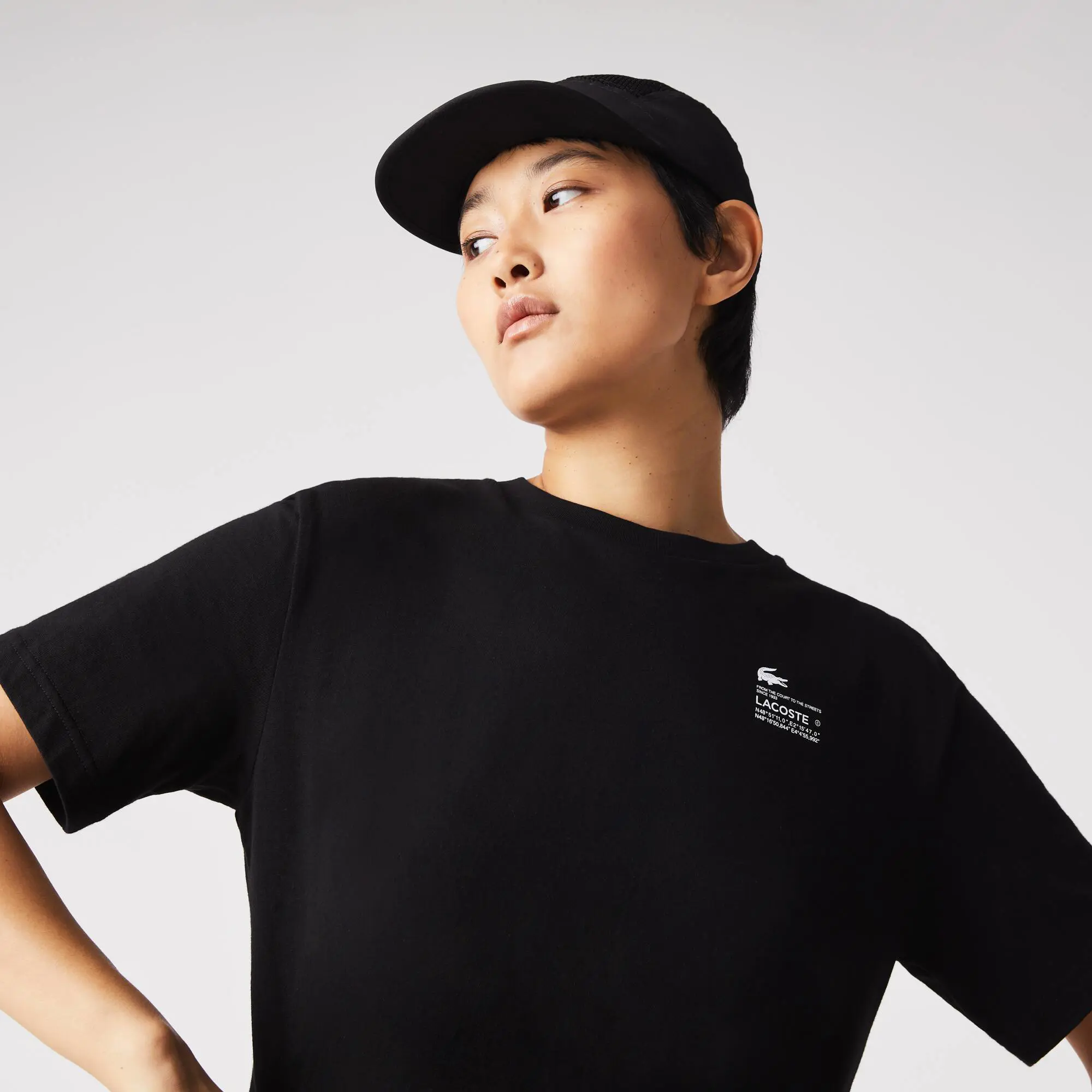 Lacoste Damen LACOSTE T-Shirt aus Baumwolle mit Logo. 1 Lacoste Damen LACOSTE T-Shirt aus Baumwolle mit Logo. 1