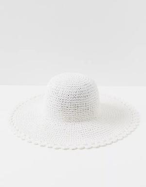 Amelia Scalloped Crochet Sun Hat