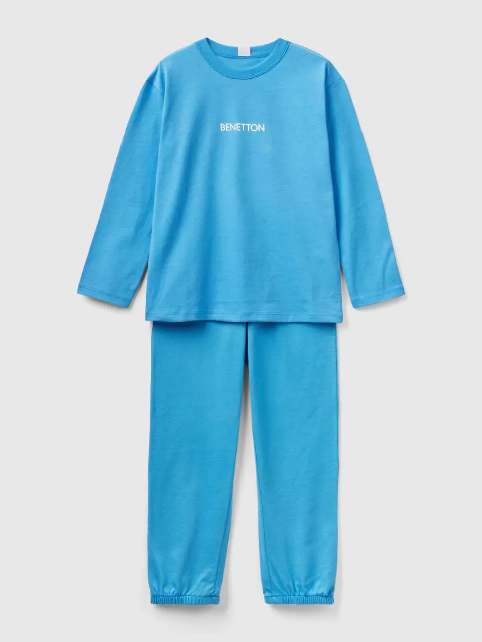 Benetton pyjamas in 100% cotton with logo. 1