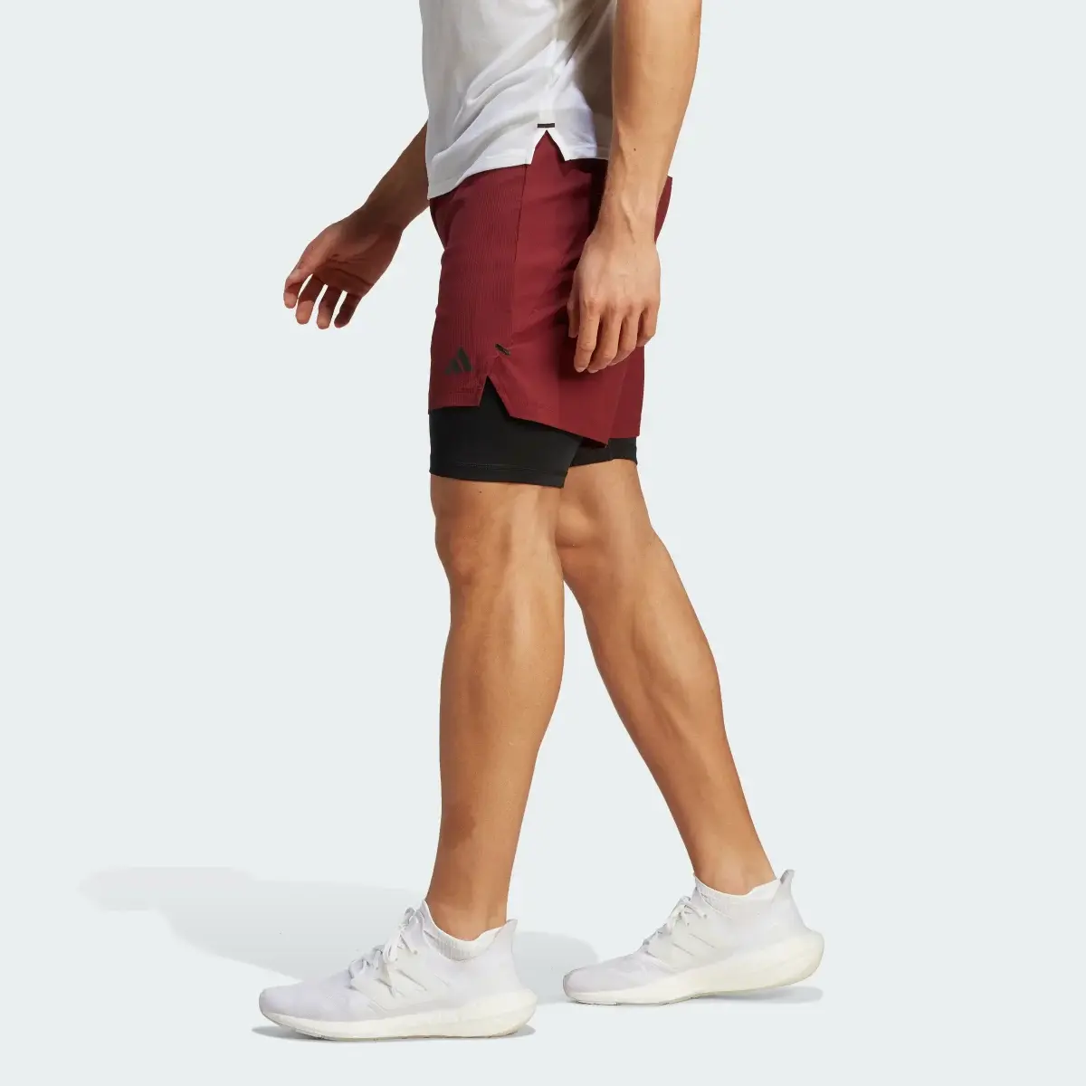 Adidas Power Workout Two-in-One Shorts. 2