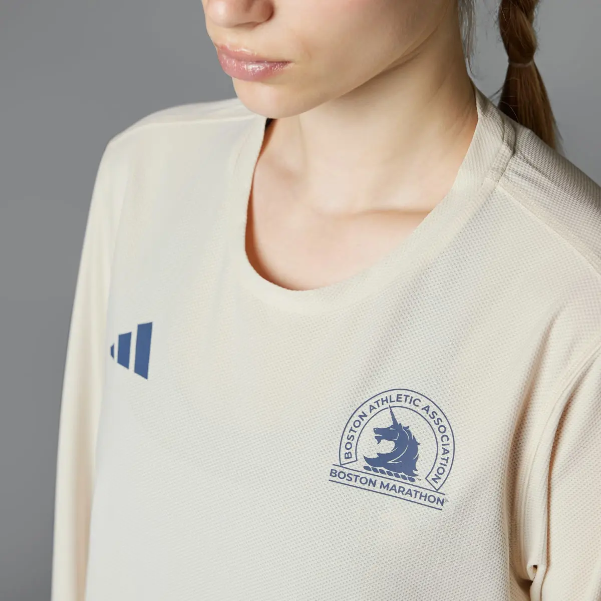 Adidas Boston Marathon® 2024 Own the Run Long Sleeve Tee. 3