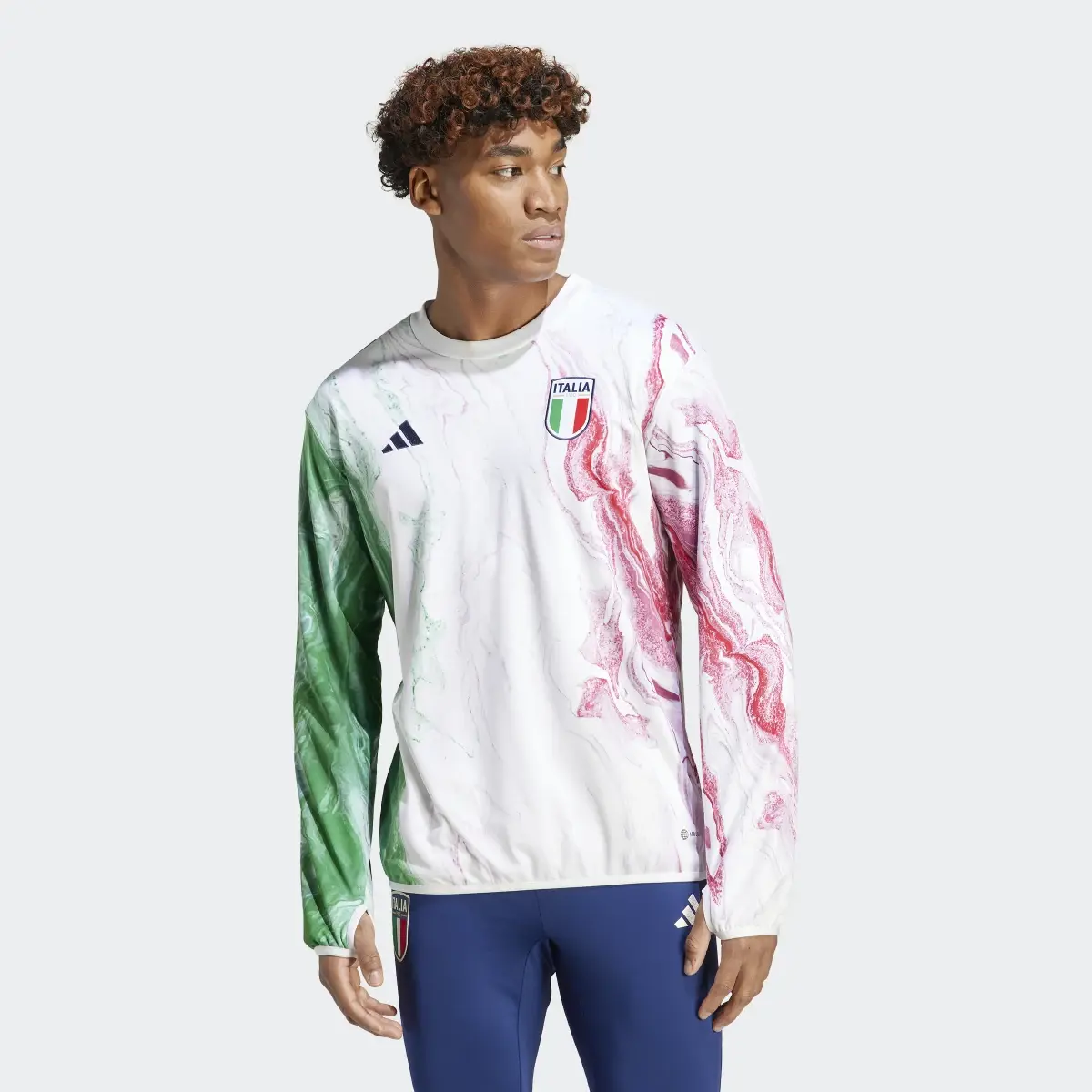 Adidas Camisola de Aquecimento da Itália. 2