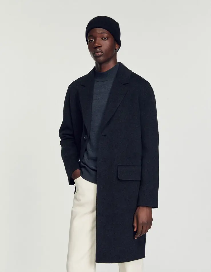 Sandro Straight-cut wool coat. 1